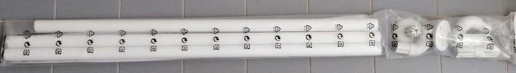 Ikea douchegordijn stang, Gommaren gebruikt € 10,00, Ophalen of Verzenden, Gebruikt, Wit, Overige typen