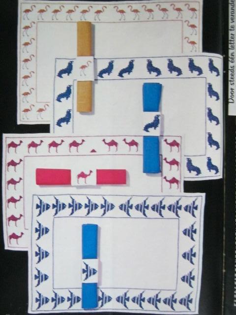 Borduurpatroon  Dieren op Placemats  nr 2402 do, Verzenden, Nieuw, Handborduren, Patroon