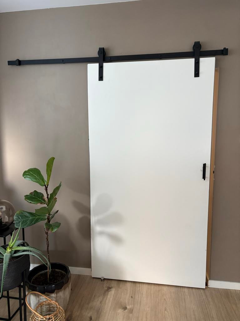 Schuifdeur, Doe-het-zelf en Verbouw, Deuren en Horren, Gebruikt, Binnendeur, Schuifdeur, 200 tot 215 cm