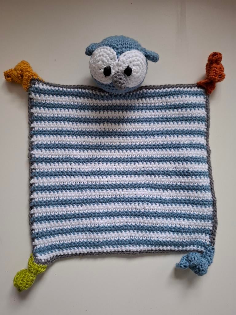 Knuffeldoekje uil, Kinderen en Baby's, Kraamcadeaus en Geboorteborden, Ophalen of Verzenden, Nieuw
