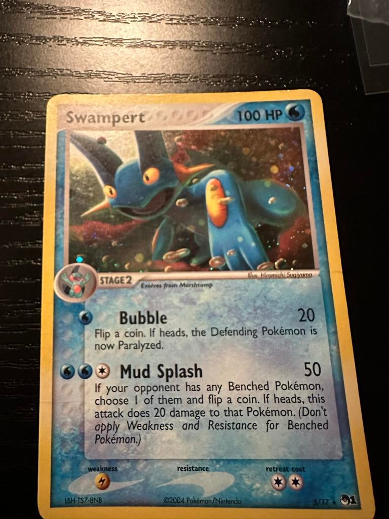 Swampert 5 Holo - POP Series, Ophalen of Verzenden, Gebruikt, Losse kaart, Foil