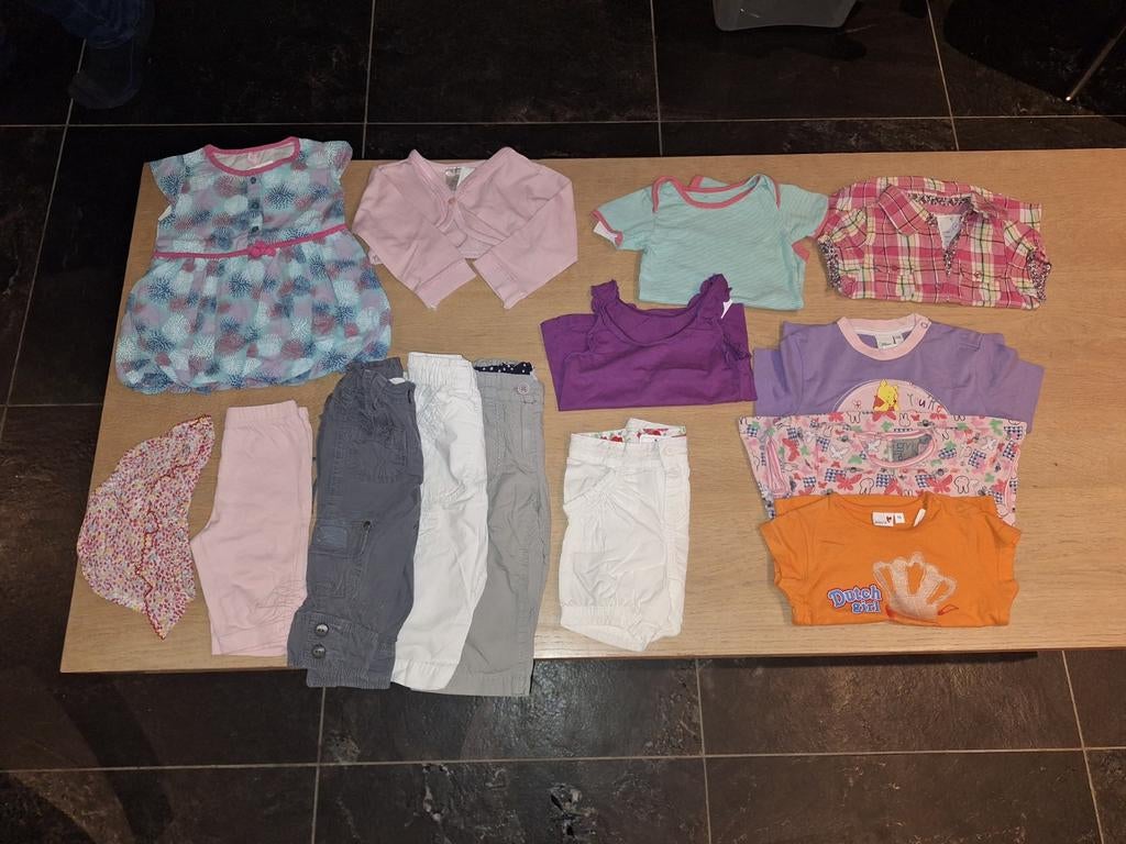 Kleding pakket meisje maat 74-80, Kinderen en Baby's, Babykleding | Maat 74, Ophalen of Verzenden, Meisje