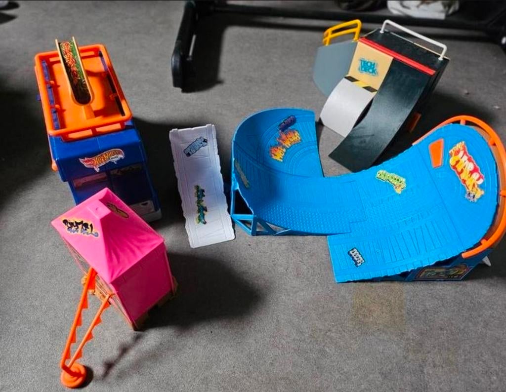 Tech Deck Skatepark Set met Skateboard Tacobus, Ophalen of Verzenden, Gebruikt, Jongen of Meisje