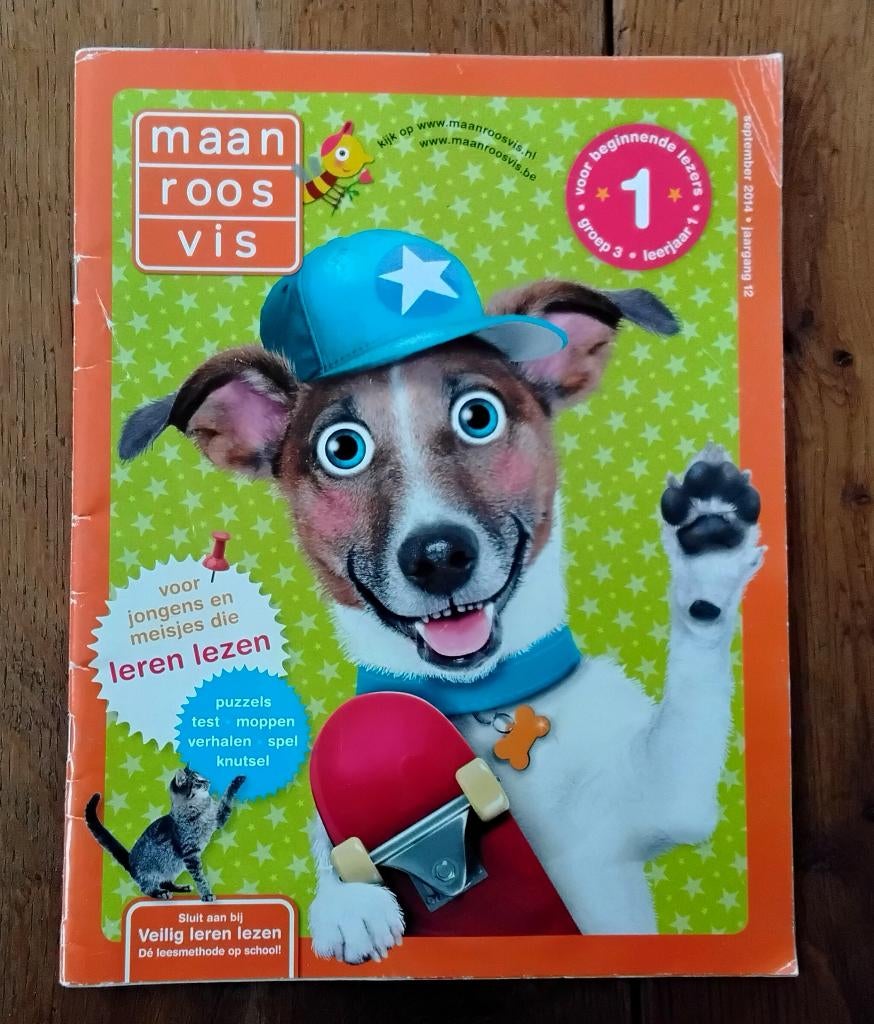 Maan roos vis - voor beginnende lezers - groep 3, Ophalen of Verzenden, Zo goed als nieuw, Taal en Lezen