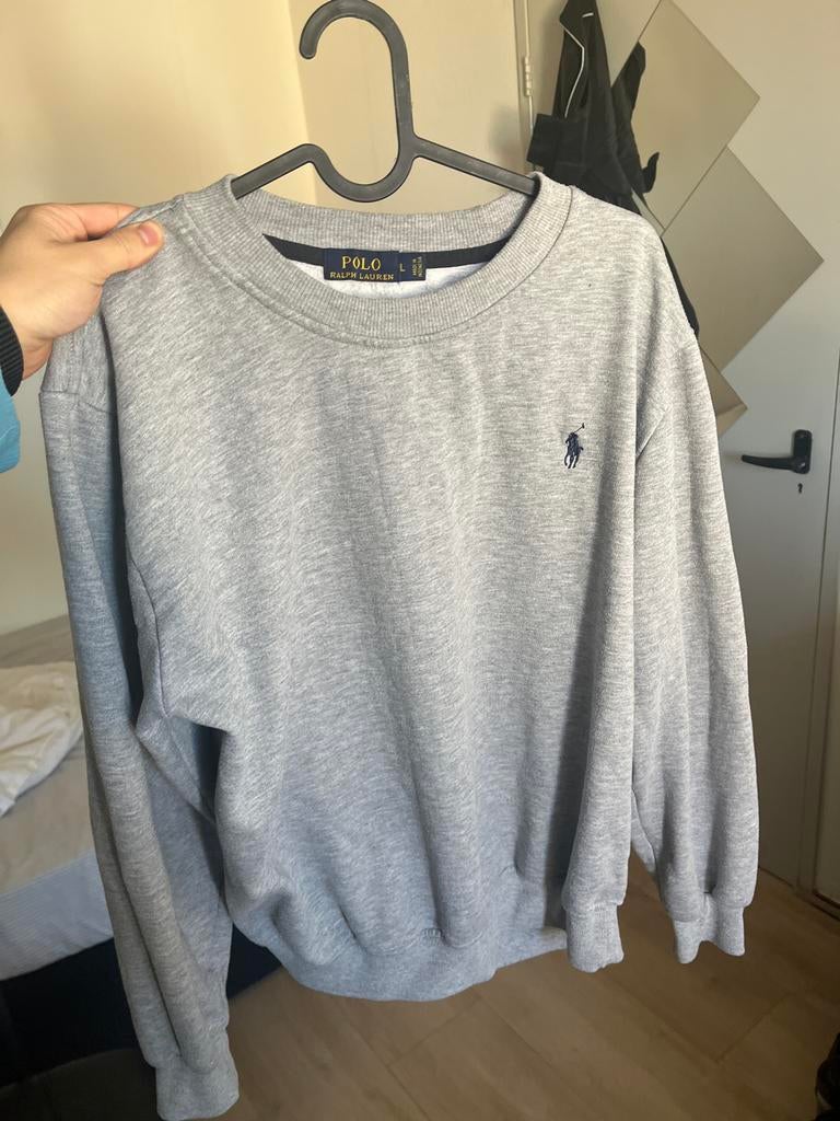 Polo Ralph Lauren Sweater - Grijs, Ophalen of Verzenden, Gedragen, Maat 52/54 (L), Grijs