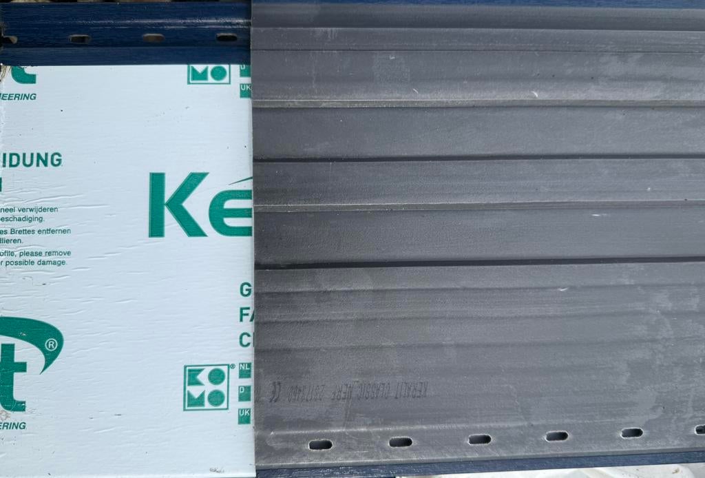 2x 6m Keralit Potdeksel 177 - Staalblauw (RAL5011), Doe-het-zelf en Verbouw, Platen en Panelen, Ophalen, Nieuw, Overige materialen