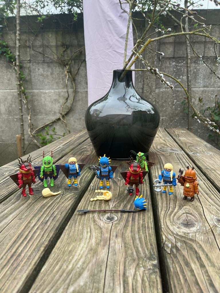 Playmobil Drakenrijders - 8 poppetjes met accessoires, Ophalen of Verzenden, Gebruikt, Los playmobil