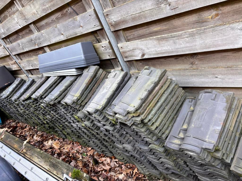 De Valk Oud Hollandse Dakpannen Antraciet/Grijs/Zwart 400 st, Doe-het-zelf en Verbouw, Dakpannen en Dakbedekking, Ophalen, Gebruikt