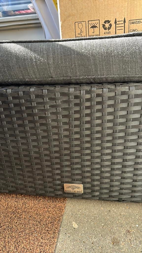 Bois Le Duc voetenbank/poef, Ophalen, Wicker