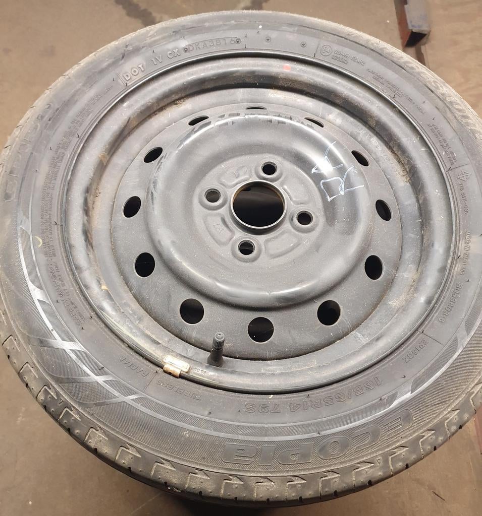 4 wielen met banden., Auto diversen, Aanhangwagen-onderdelen, Ophalen