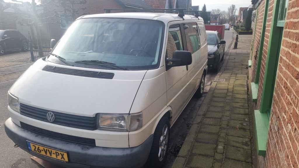 Volkswagen Transporter Bestel 2.5 TDI 2001, Auto's, Bestelauto's, Stof, Volkswagen, Wit, Origineel Nederlands
