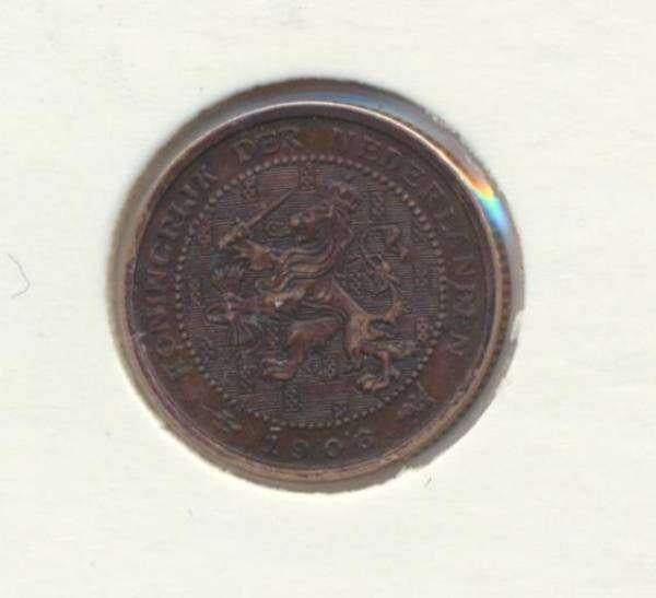 Nederland Halve Cent 1906 Wilhelmina, Ophalen of Verzenden, Koningin Wilhelmina, Overige waardes, Losse munt