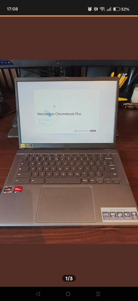 Acer Chromebook Plus 514 Touchscreen, Computers en Software, 14 inch, 8 GB, Touchscreen, Ophalen of Verzenden