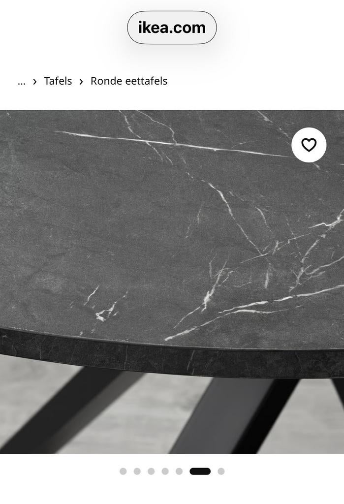 Ronde tafel van IKEA Mariedamm, Ophalen, Zo goed als nieuw, Rond, 100 tot 150 cm