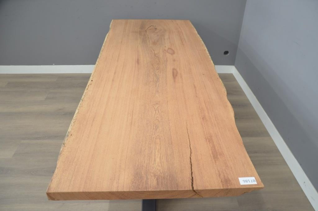 Acacia boomstamtafel 240 cm - 2,4 m, Verzenden, Nieuw, Hout, Industrieel