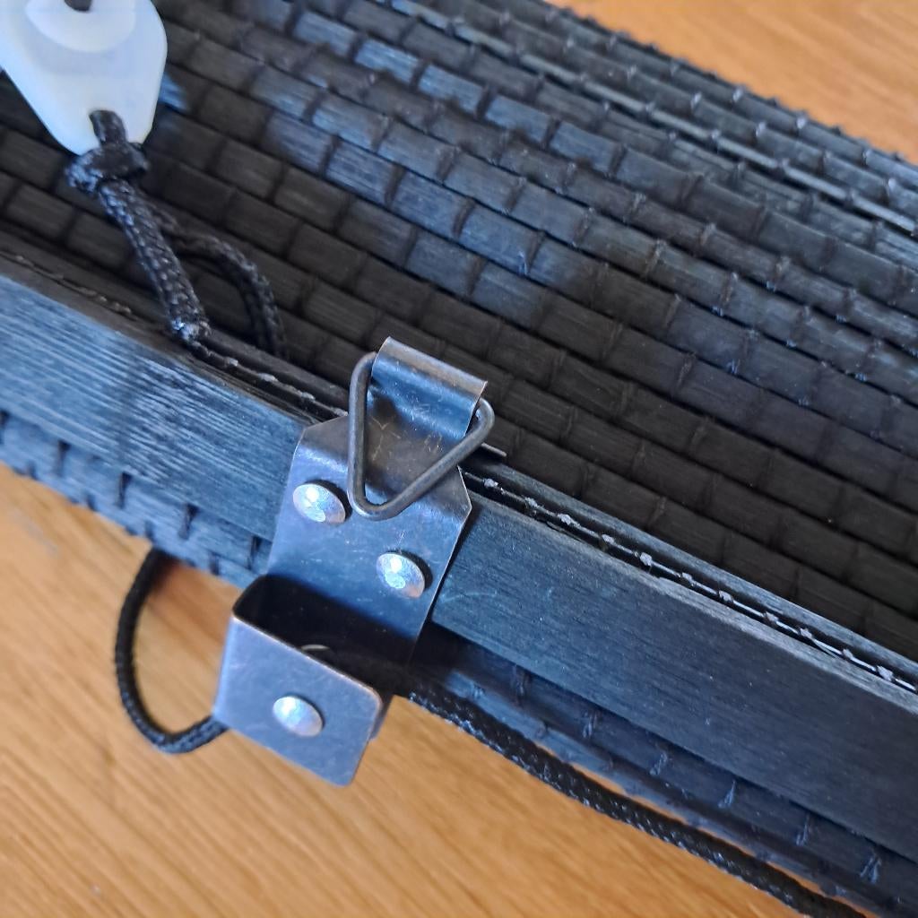 houten rolgordijn ( nieuw  van Xenos), Ophalen, Hout, Zwart, Nieuw