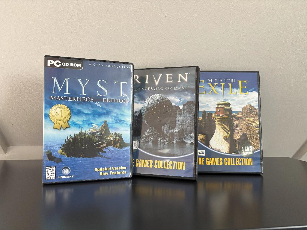 3x Myst: Myst MasterPiece | Riven | Exile - PC Games NIEUW, Puzzel en Educatief, 1 speler, Nieuw, Eén computer