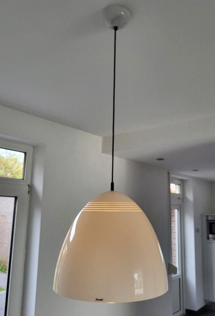 iGuzzini design hanglamp – vintage Italiaans - mid-century, Huis en Inrichting, Lampen | Hanglampen, Kunststof, Gebruikt, Ophalen of Verzenden