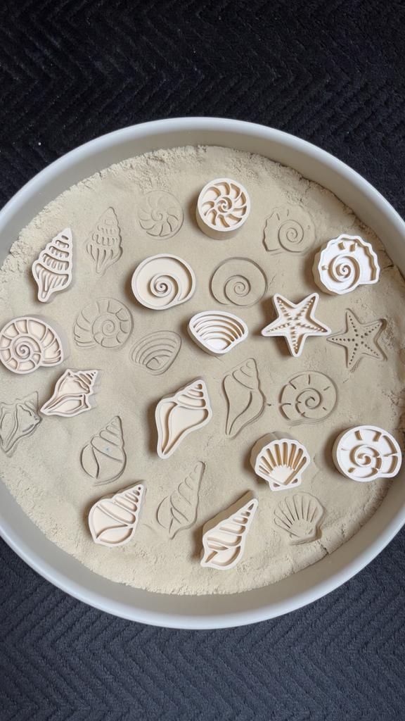 Stempels schelpen beige, Hoogersmilde Beilervaart 1, Nieuw, Ophalen of Verzenden, Info@sensoplay.nl