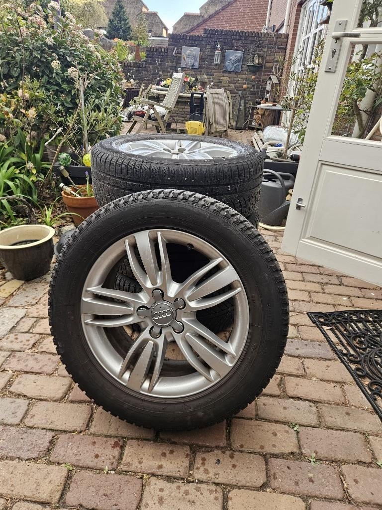 Originele Audi (Q3) velgen met winterband, Auto-onderdelen, Banden en Velgen, Ophalen, Gebruikt, Banden en Velgen, 17 inch