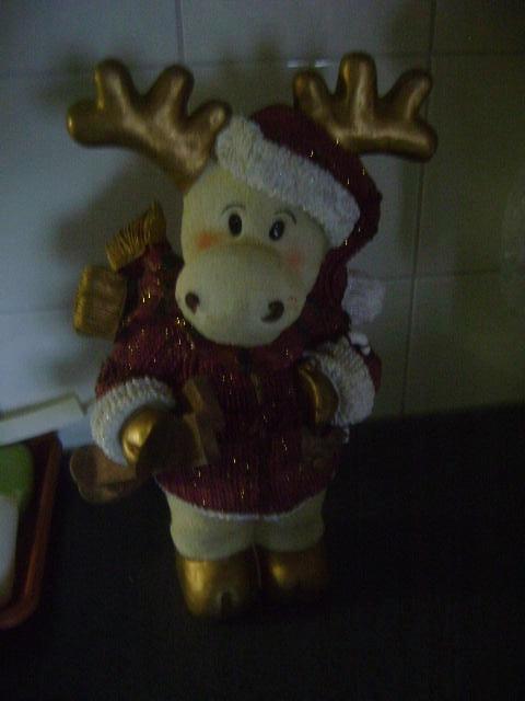 kunststof kerst eland kunststof kerst elandhoogte 30 cm, Ophalen of Verzenden, Gebruikt