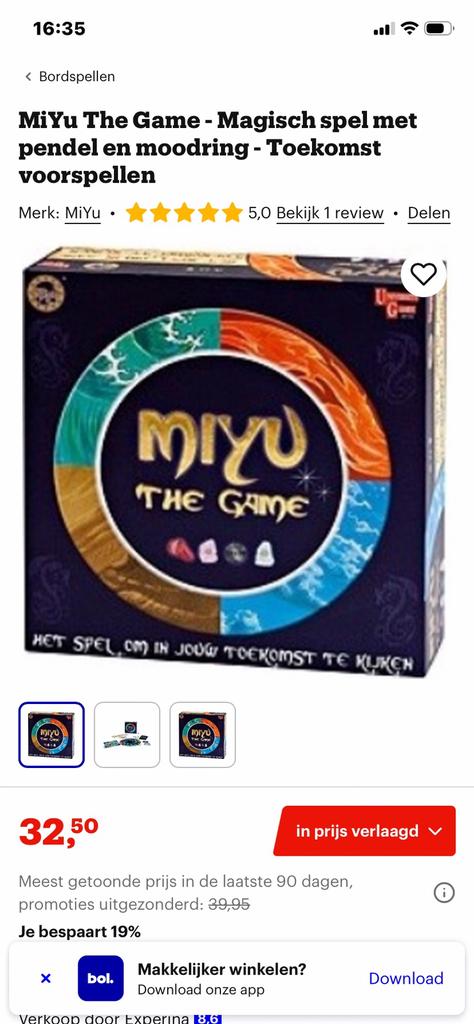 Miyu The Game,roulette spel,als nieuw, Ophalen of Verzenden, Zo goed als nieuw