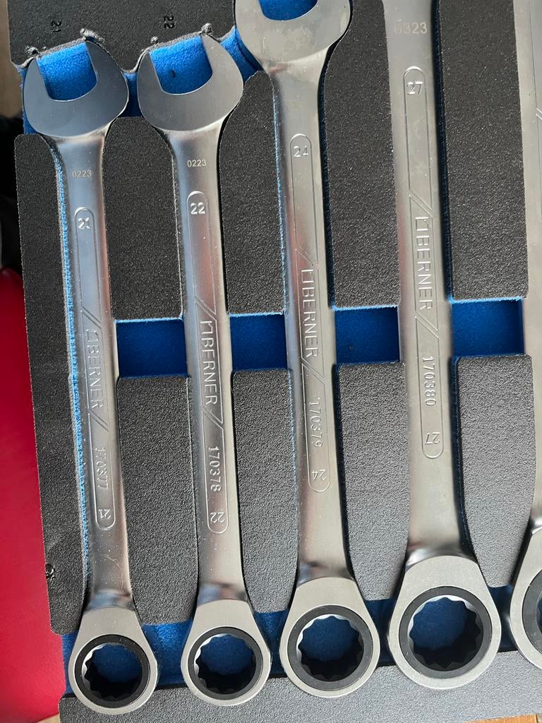 Berner Steek-ringsleutelset 9-delig, Ophalen of Verzenden, Nieuw