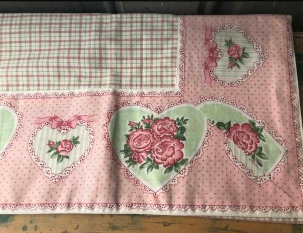 Tafelkleed 150x150 katoen roosjes rozen clayre & eef, Antiek en Kunst, Ophalen of Verzenden