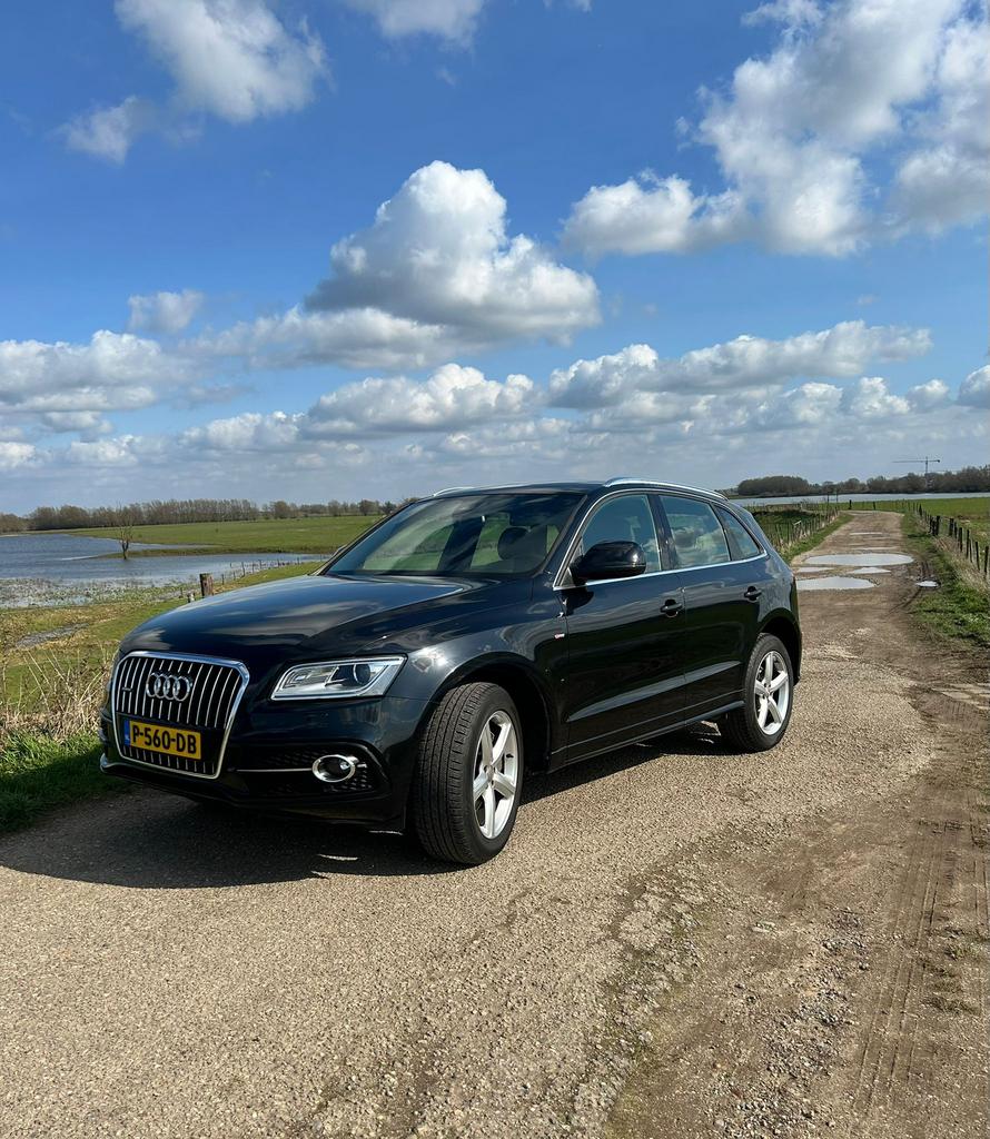 Audi Q5 3.0 TDI Quattro 180KW S-tron 2014 Zwart, Automaat, Q5, Zwart, Bruin