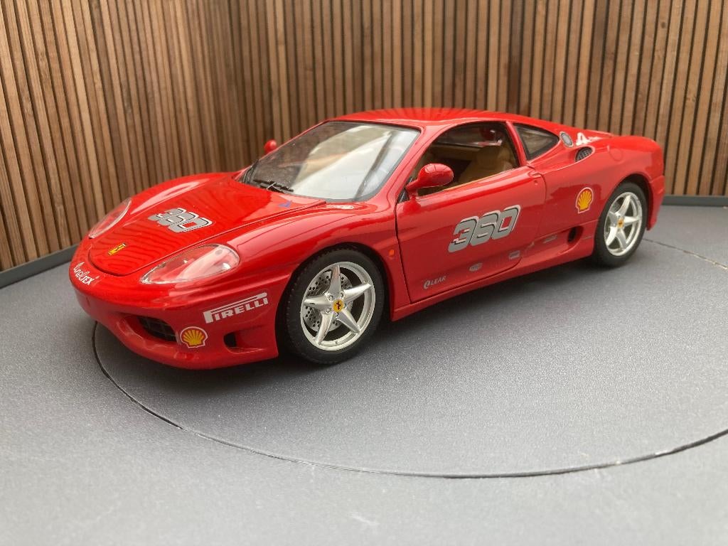 Ferrari 360 Modena Challenge No. 360 1:18 Bburago MJ, Ophalen of Verzenden, Zo goed als nieuw, Auto, Bburago