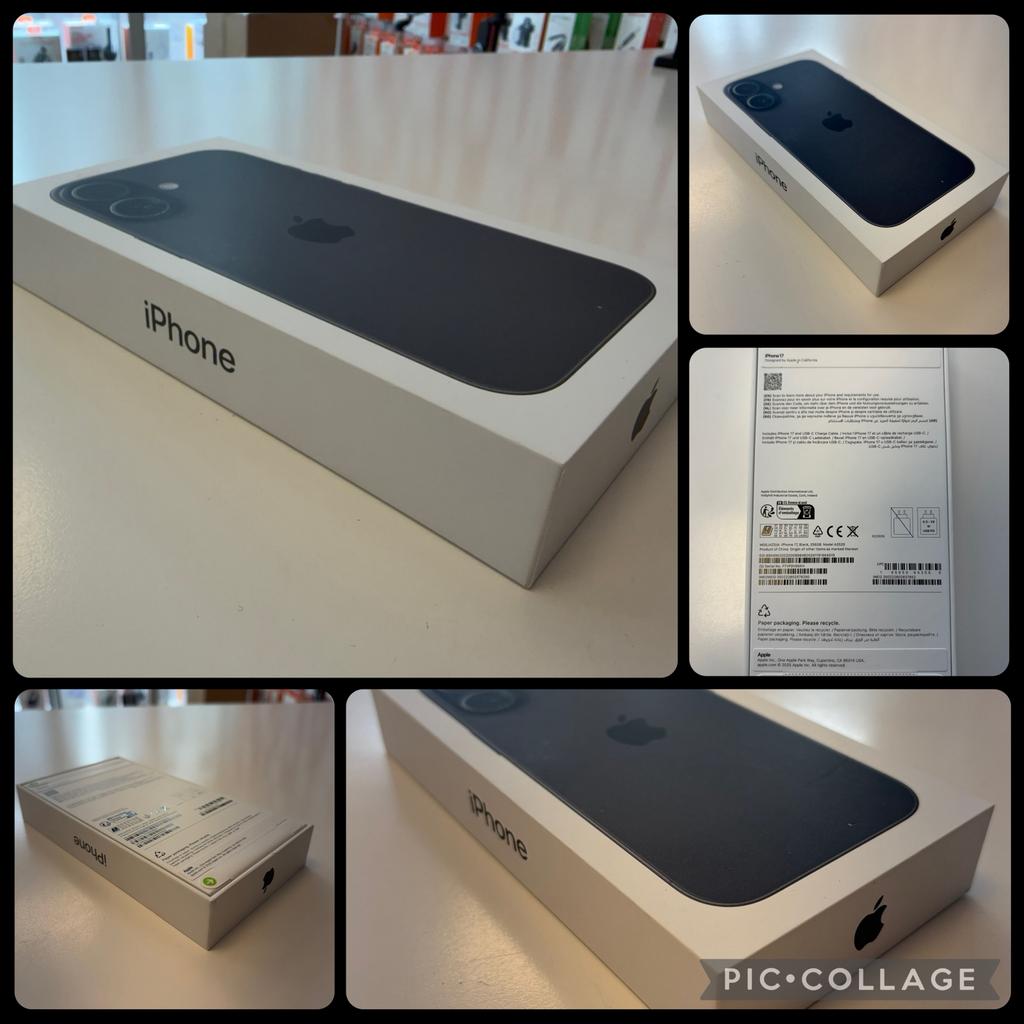 Apple iPhone 17 256GB Black Nieuw + Factuur + Apple Garantie, Ophalen of Verzenden, Nieuw