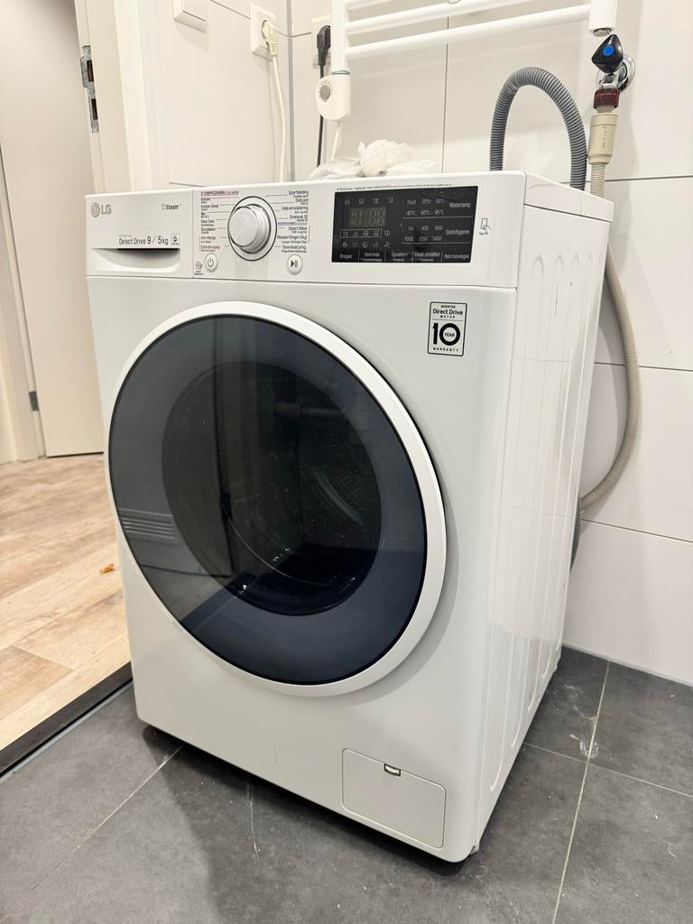 LG F4J6VG0W Direct Drive Was-droogcombinatie 9/5kg, 8 tot 10 kg, Ophalen of Verzenden, Gebruikt, 85 tot 90 cm