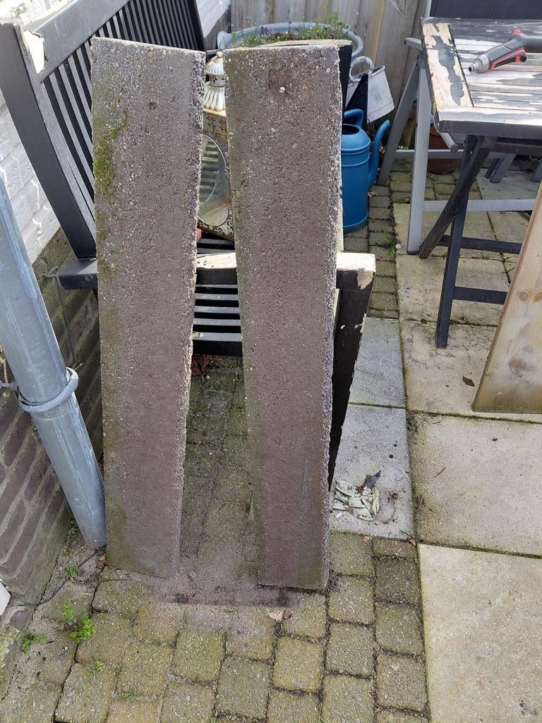 Stoepbandjes gratis af te halen 2 stuks, Tuin en Terras, Ophalen, Gebruikt, Beton, Overige typen