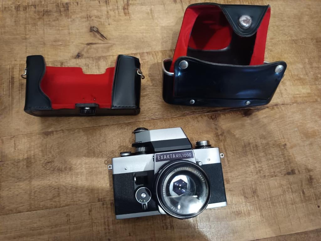 Exakta RTL1000 Spiegelreflexcamera met Meyer-Optik Görlitz, Ophalen of Verzenden, Gebruikt, Spiegelreflex, Overige Merken