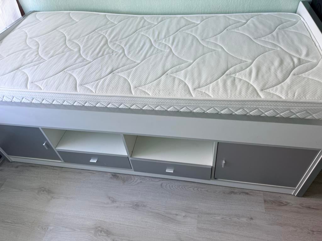 Bed 90x200, Ophalen of Verzenden, Gebruikt, Eenpersoons, 90 cm