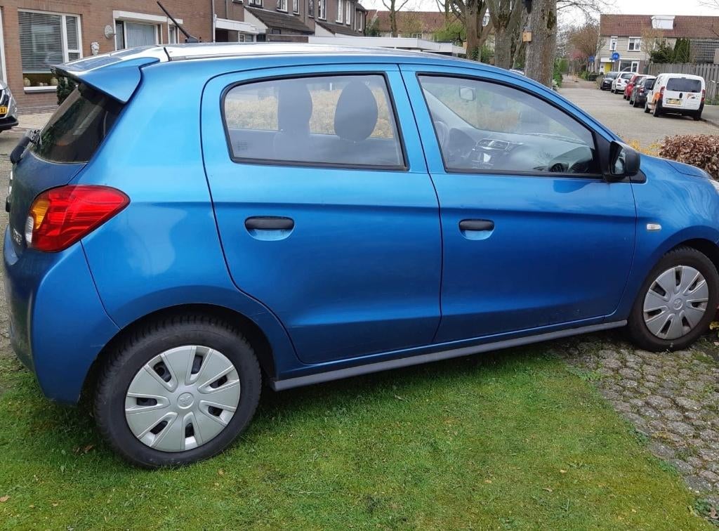 Mitsubishi Space Star 1.0 MPI 52KW 2014 Blauw, Auto's, Mitsubishi, Particulier, Space Star, Airbags, Airconditioning, Centrale vergrendeling