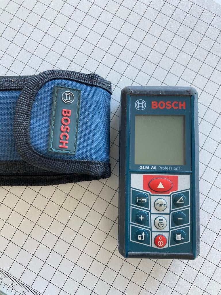 Profesionele digitale afstandsmeter Bosch GLM 80, Ophalen of Verzenden, Gebruikt, Multimeter
