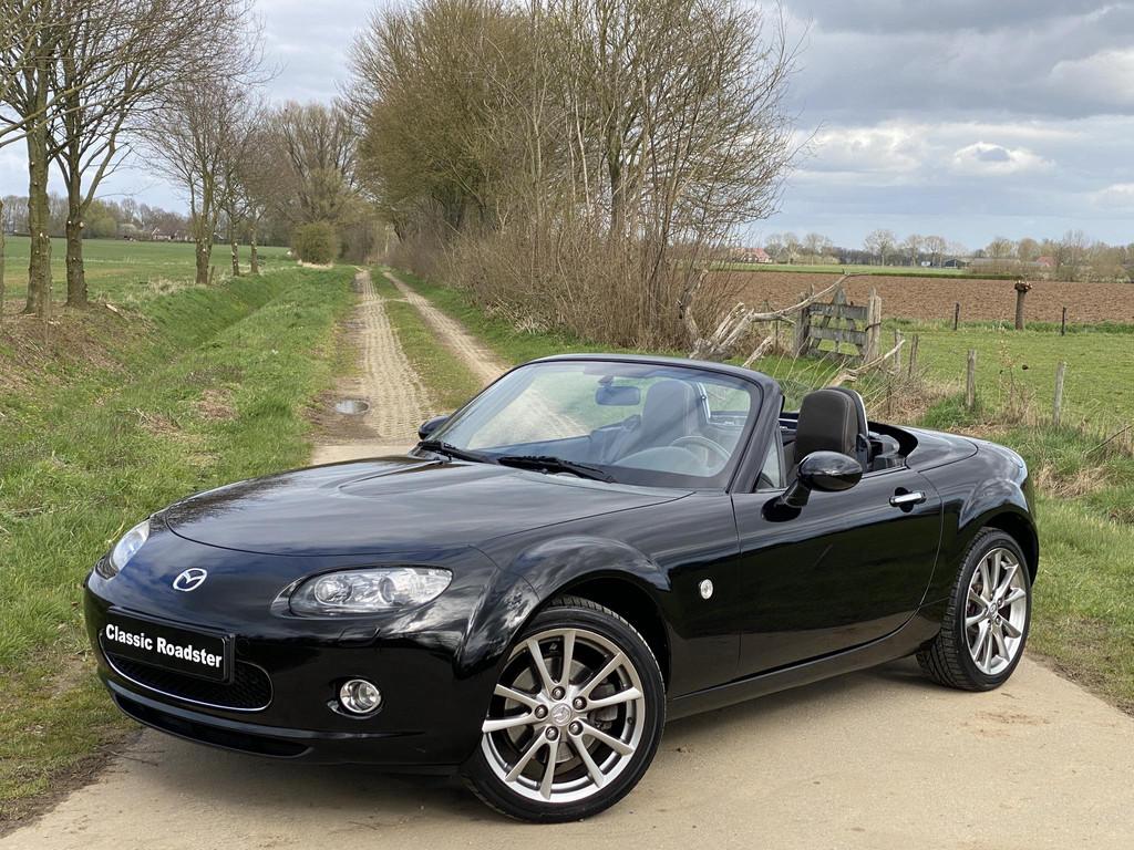 Mazda MX-5 NC ROADSTER COUPE 1.8 NISEKO 126PK, LEDER, STOELV, Gebruikt, Cabriolet, Zwart, Handgeschakeld
