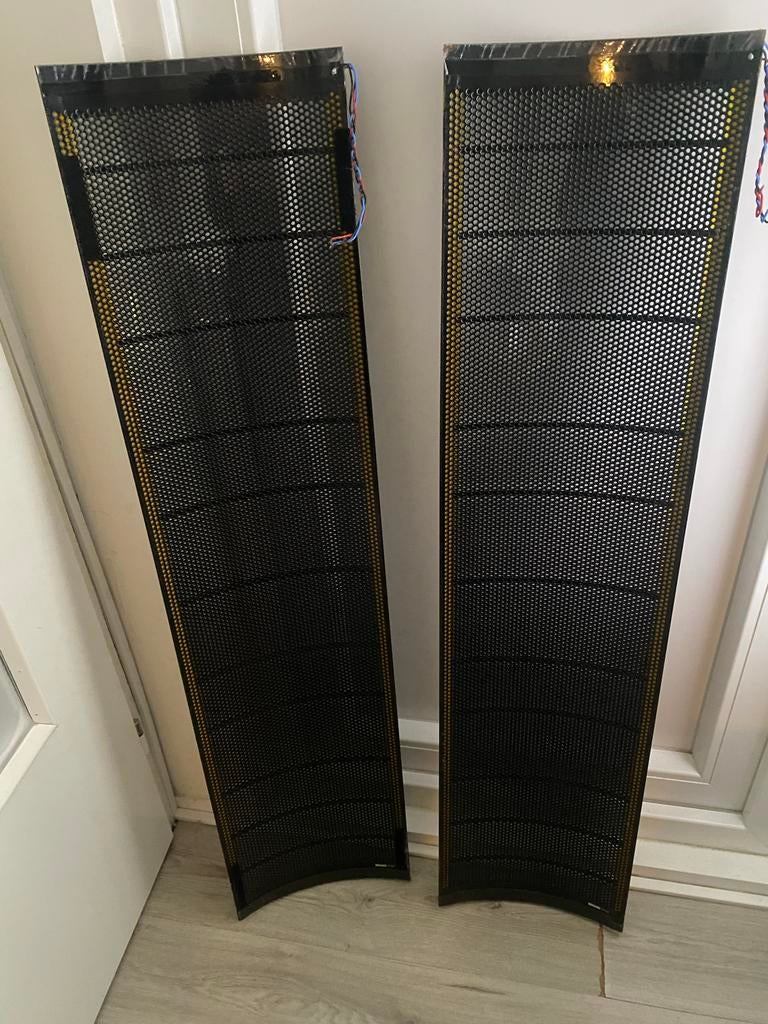 Martin Logan SL 3 Panelen - zie omschrijving., Audio, Tv en Foto, Luidsprekers, Ophalen, Gebruikt, Front, Rear of Stereo speakers