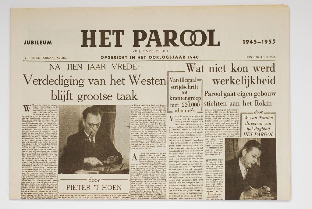 3 mei 1955 - Het Parool jubileum | Heruitgave 1994, Verzamelen, Militaria | Tweede Wereldoorlog, Boek of Tijdschrift, Nederland