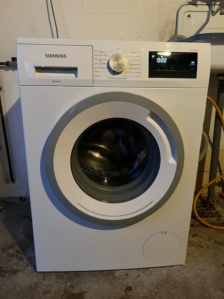 Siemens iQ300 Wasmachine - 8kg, 1400 toeren, Ophalen, Gebruikt, Voorlader, Kort programma
