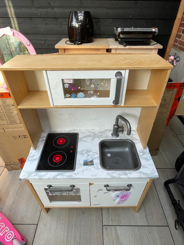 Ikea keuken + kinder kaptafel, Ophalen, Gebruikt, Hout, Speelkeuken