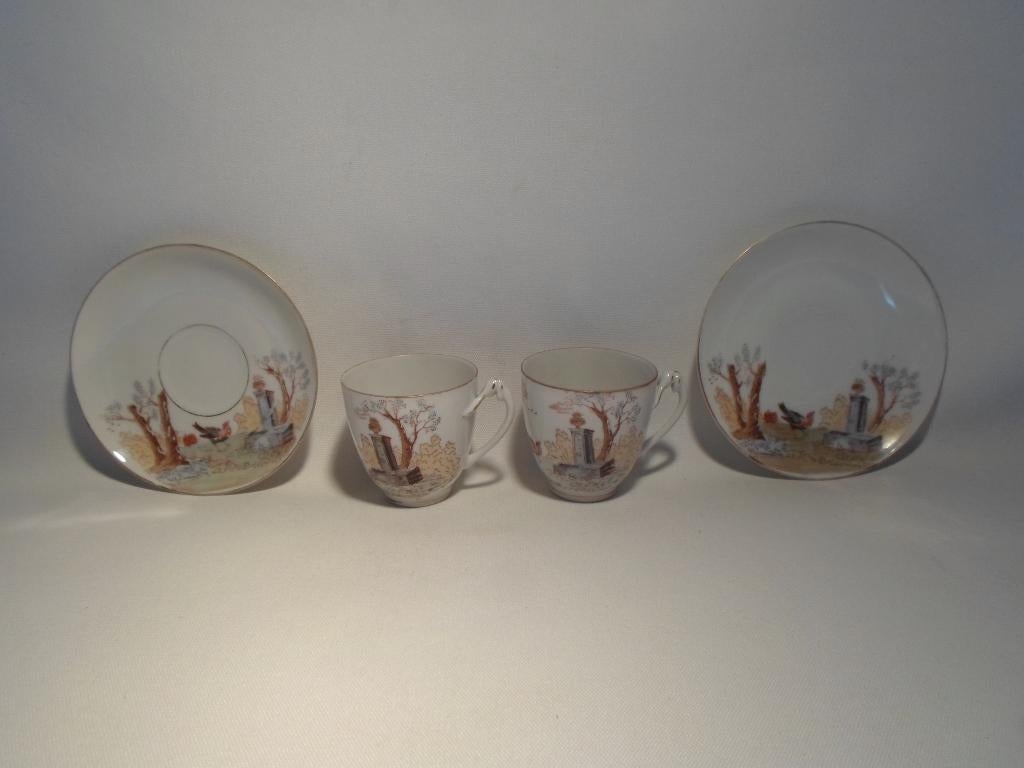 Antieke Kop & Schotels Decor 105 Mosa, Ophalen of Verzenden