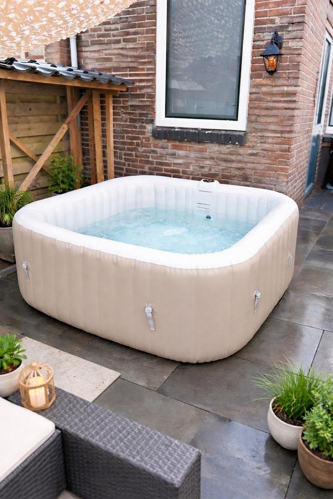 Te koop: Luxe opblaasbare jacuzzi, Ophalen, Zo goed als nieuw, Opblaasbaar