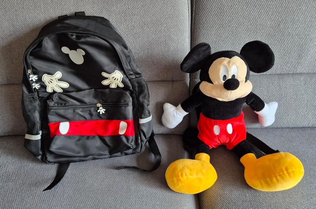 2x Mickey Mouse rugtas, Verzamelen, Disney, Ophalen of Verzenden, Mickey Mouse, Zo goed als nieuw