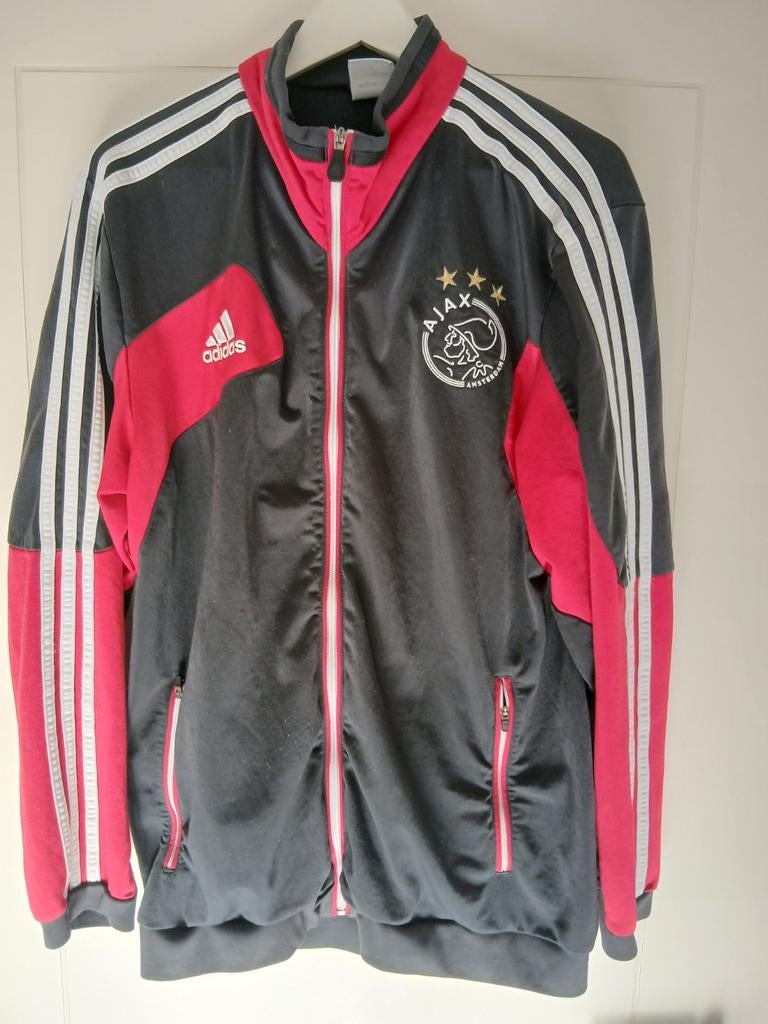 Ajax trainingsjas - Gebruikt, maar in goede staat, Sport en Fitness, Voetbal, Maat L, Ophalen of Verzenden, Gebruikt, Trainingspak