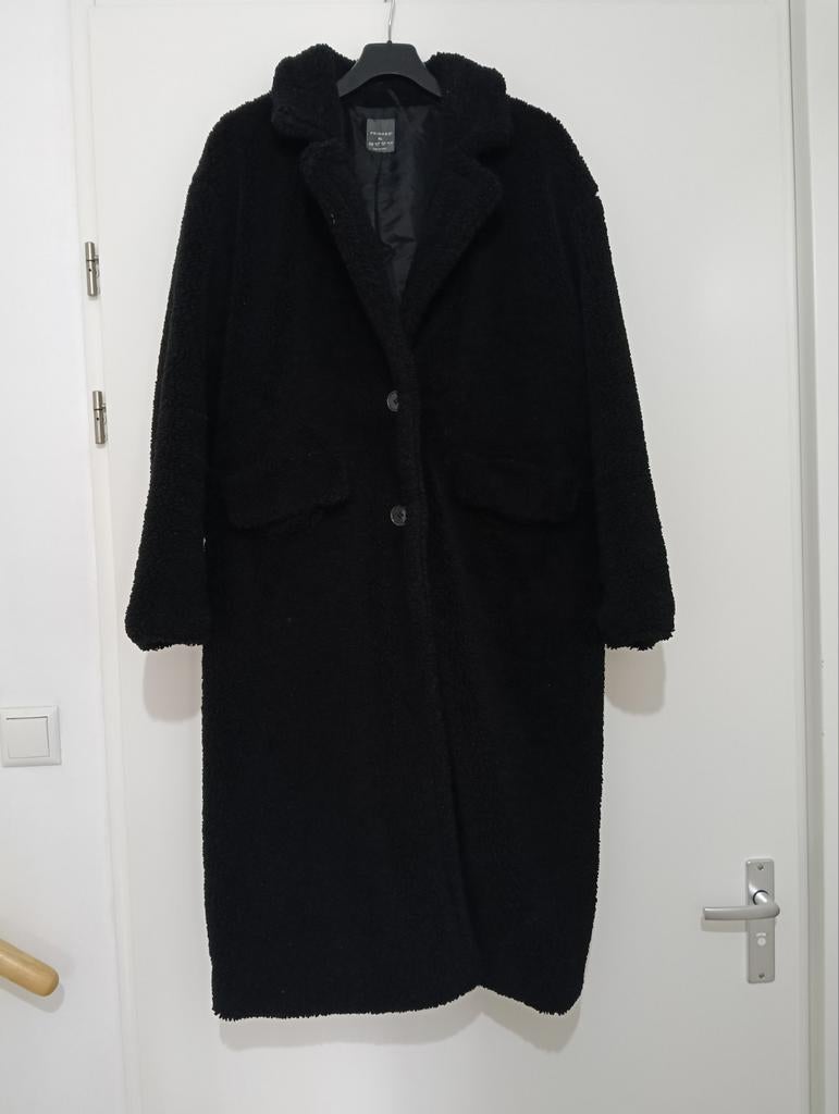 Primark Zwarte Teddy Jas - Maat XL, Primark, Zwart, Maat 46/48 (XL) of groter, Ophalen of Verzenden