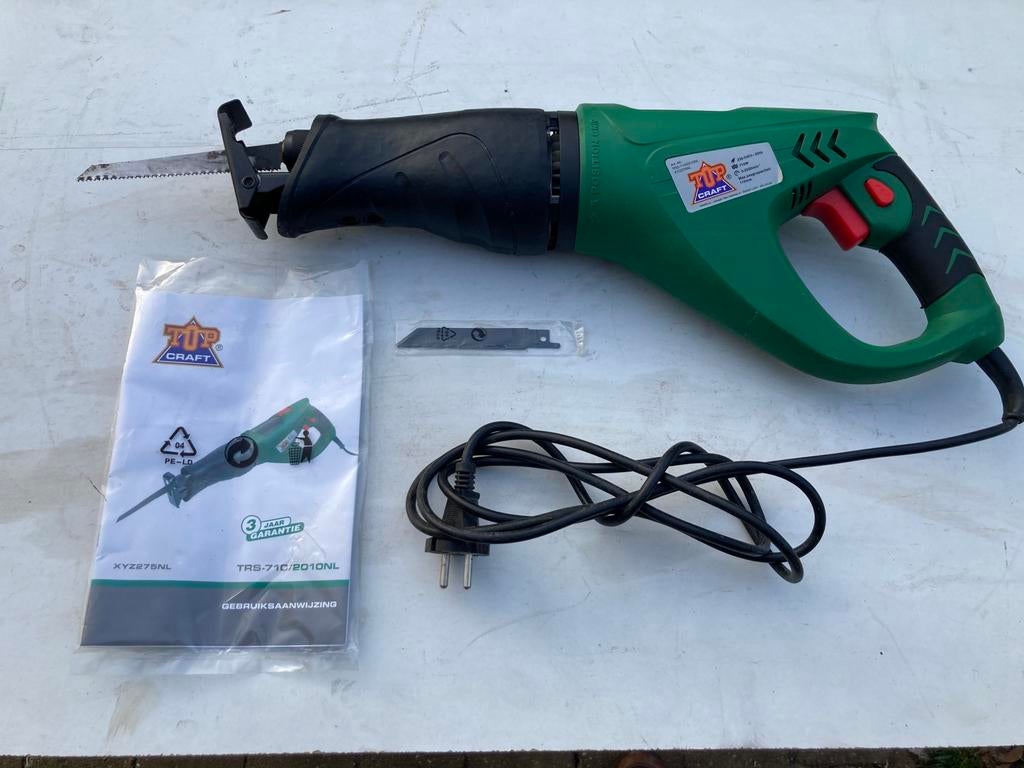 Reciprozaag Topcraft z.g.a.n., Ophalen, 70 mm of meer, 600 tot 1200 watt, Zo goed als nieuw