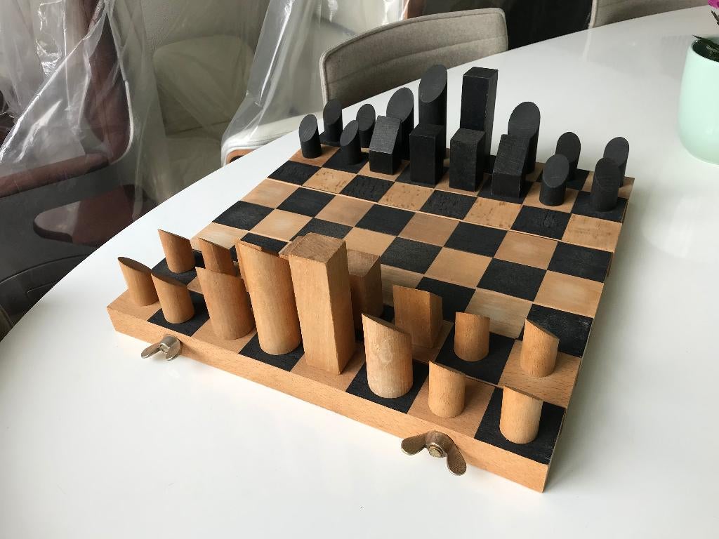 Schaakbord schaakspel Mertens kunst Pieter Spielhof, Ophalen of Verzenden, Nvt, Nvt, Nvt