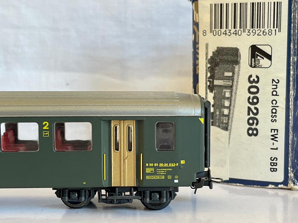 Lima 309268: Rijtuig 2e klasse EW van de SBB CFF FFS, Gelijkstroom, Wagon, Ophalen of Verzenden, Zo goed als nieuw